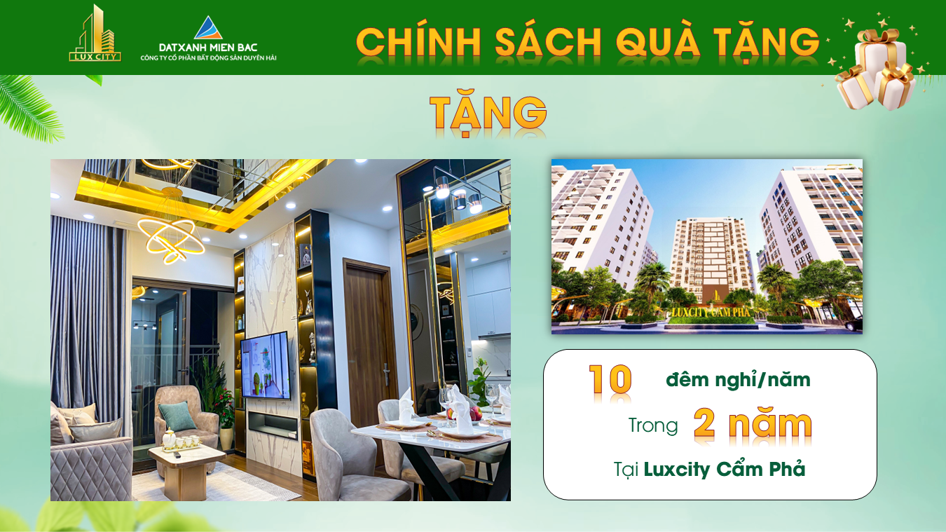 Quà tặng Luxcity Cẩm Phả