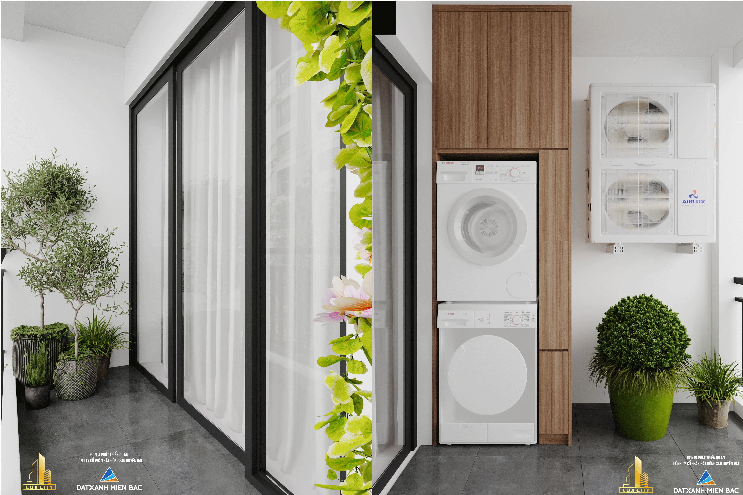  Hệ thống ban công biến điệu giúp căn hộ hoàng gia Luxcity Cẩm Phả