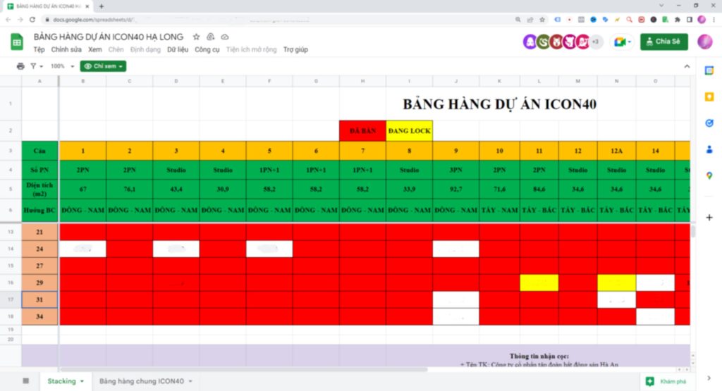 bảng giá icon 40 hạ long