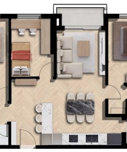 Layout căn hộ 3 PN