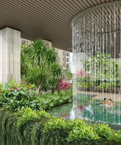 Phòng gym và yoga view hồ