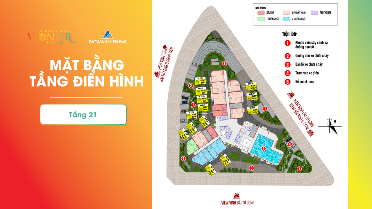 Mặt bằng Vân Bay - Phương Đông Vân Đồn